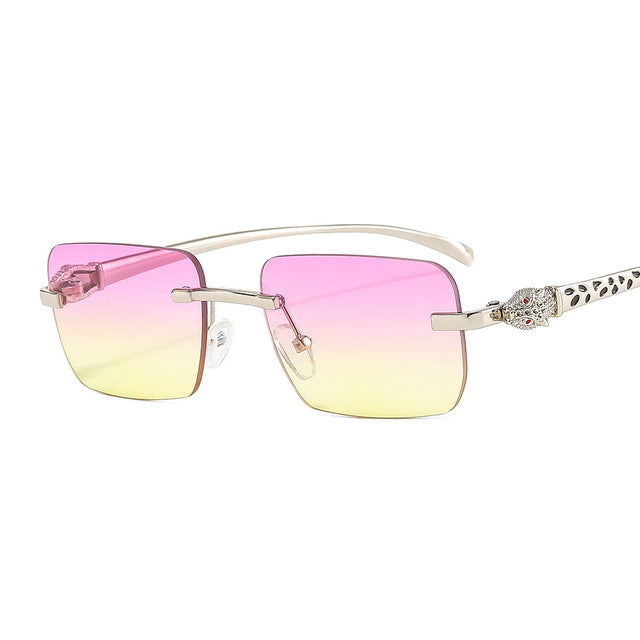Calanovella Cool Vintage Small Rectangle Sunglasses Macaron Matte Sun - Red
