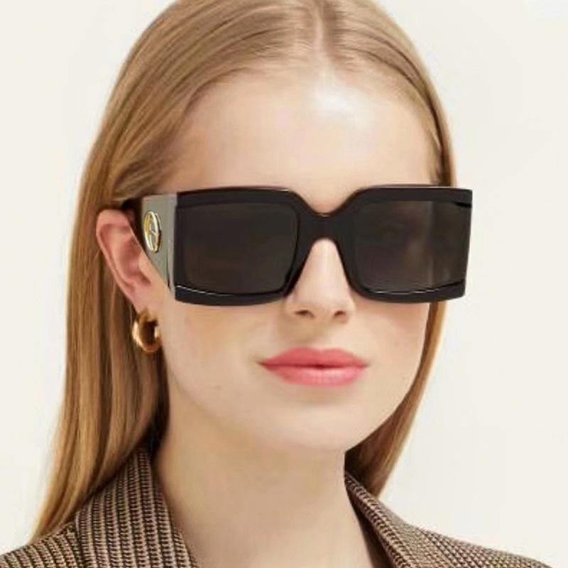 Women's Vintage Big Frame Oversized Sunglasses