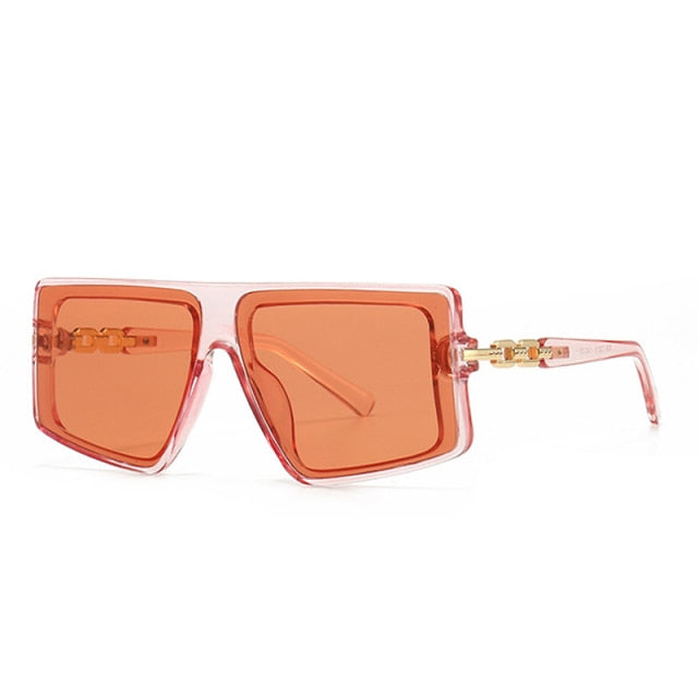 Calanovella Trendy Fashion Colorful Tinted Square Sunglasses UV400